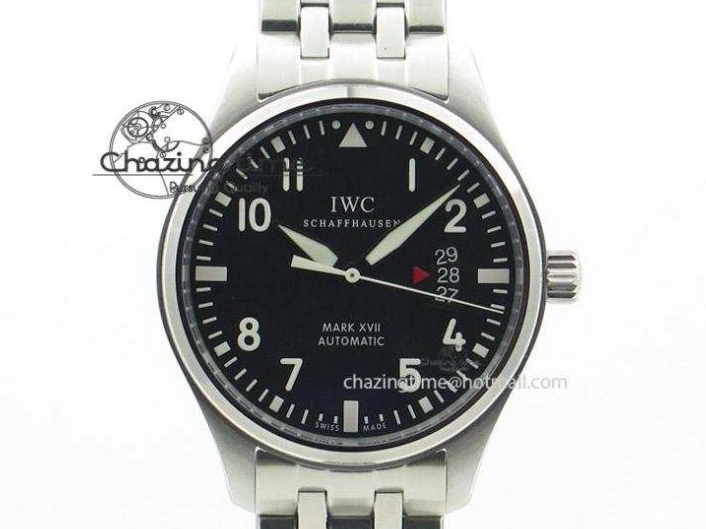 MIROTIME 0126 Pilot Chrono 377725 SS ZF 1:1 Best Edition White Dial on Black Leather Strap A Soft 7183